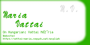 maria vattai business card